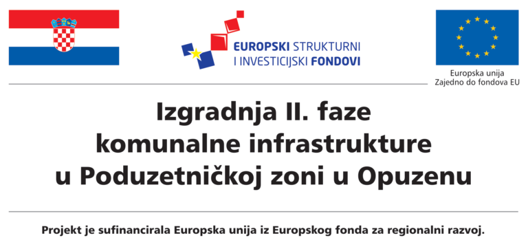 Izgradnja II Faze komunalne infrastrukture u Poduzetničkoj zoni u Opuzen